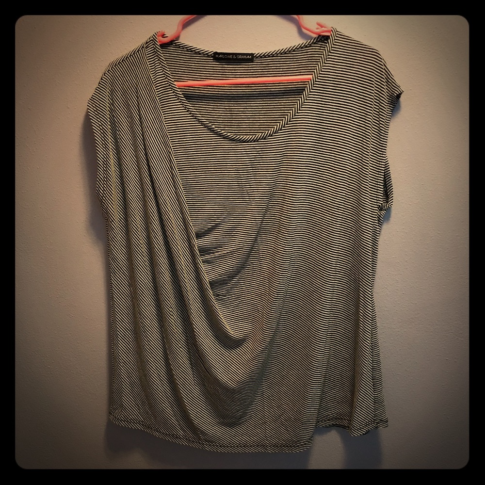 Tan/Black Striped Tee from Nordstrom